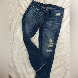 **Vintage** Abercrombie signature series dark denim straight leg jeans
